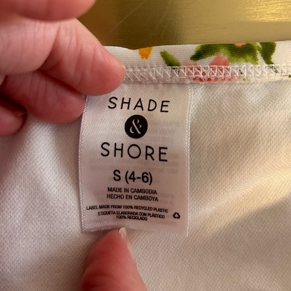 Shade & Shore Pink, Green and White Floral Bikini Top and Bottom Set - Picture 13 of 13